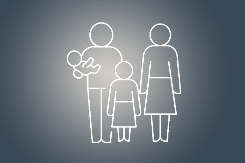 Figures of a family unit