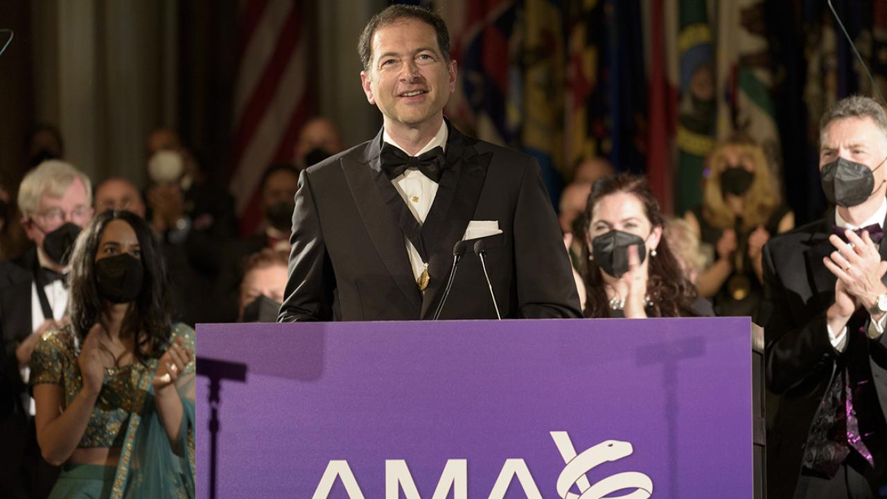 New AMA president Physicians must be guided by hope, not fear