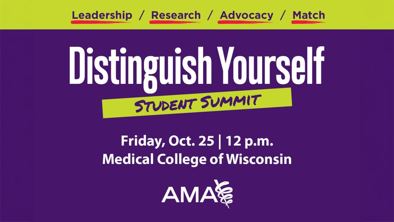 AMA Distinguish Yourself Medical Student Summit Wisconsin event hero