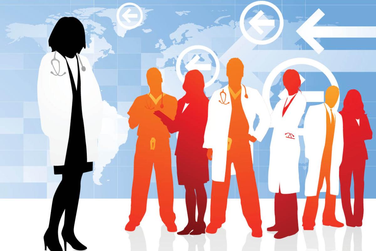 Physician silhouettes
