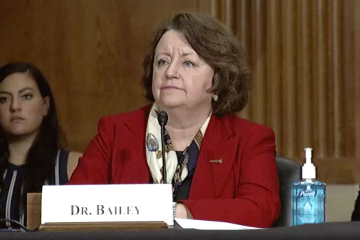 Dr. Susan Bailey at U.S. Senate hearing