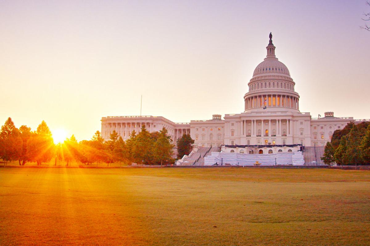 U.S. Capitol at sunrise