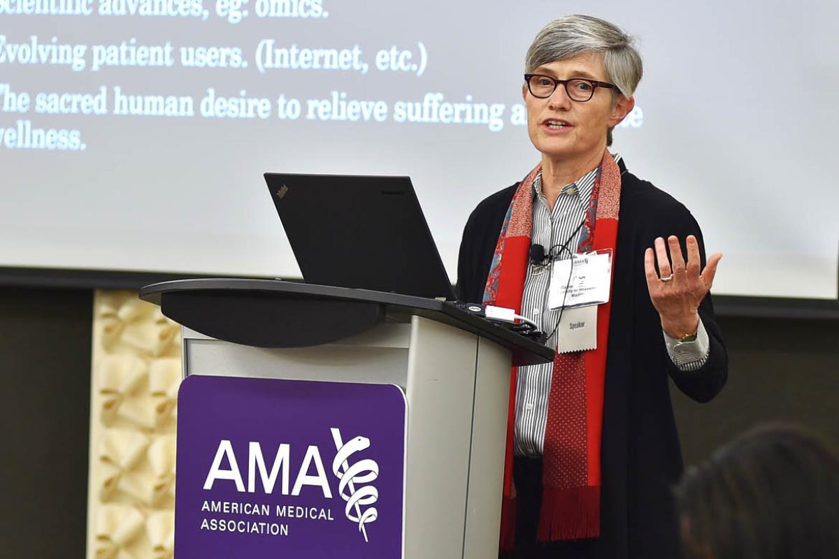 Meg Gaines, JD, LLM at AMA’s Accelerating Change in Medical Education Consortium