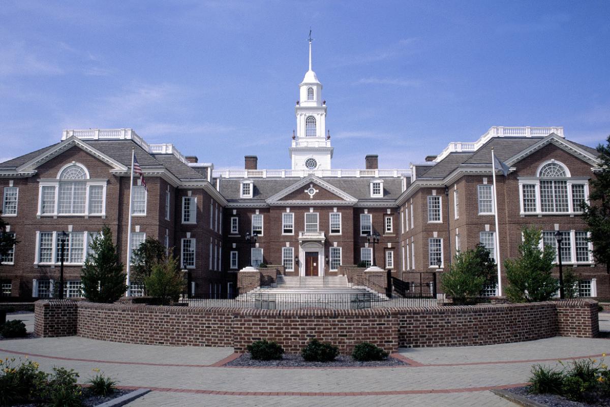 The Delaware State Capitol in Dover, DE. 