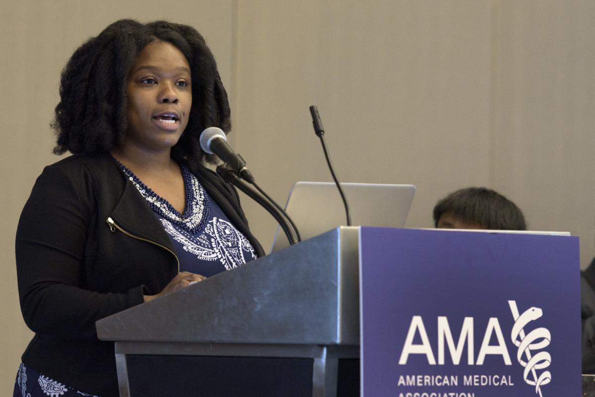 Tiffani Bell, MD at 2018 AMA Annual Meeting